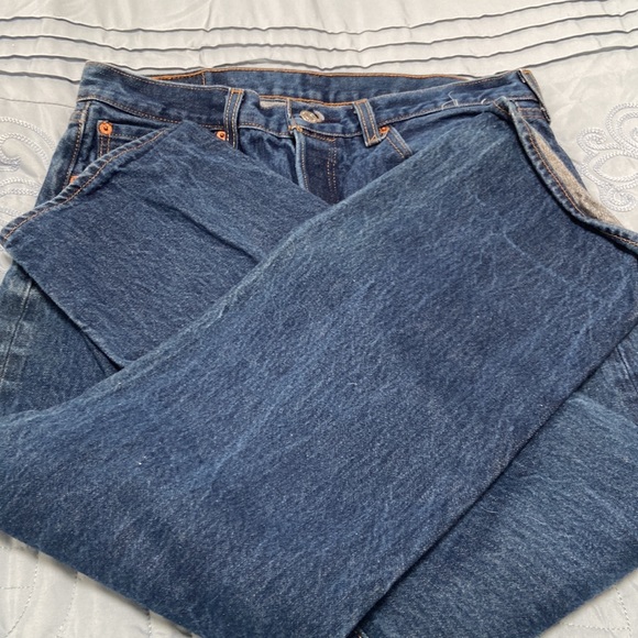 Levi's | Men's Original 501 Straight Leg Button-fly Jeans | Size W34 x L32 - Picture 2 of 4